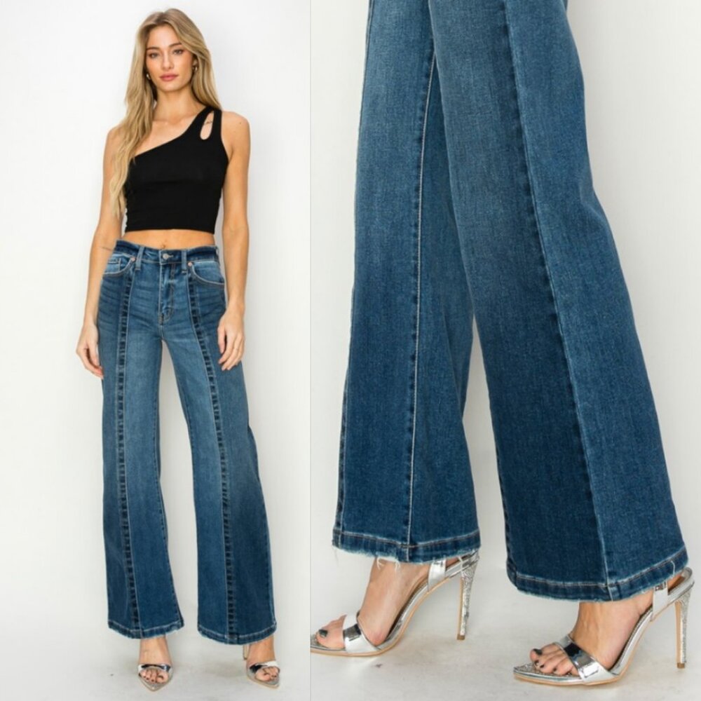 49222 Wide Leg Outseam Jeans - Picture 6 of 6